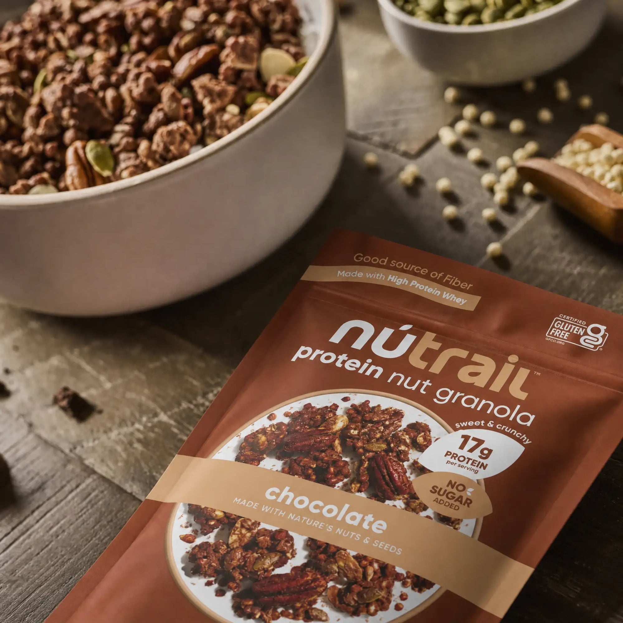 Chocolate Protein Nut Granola NuTrail