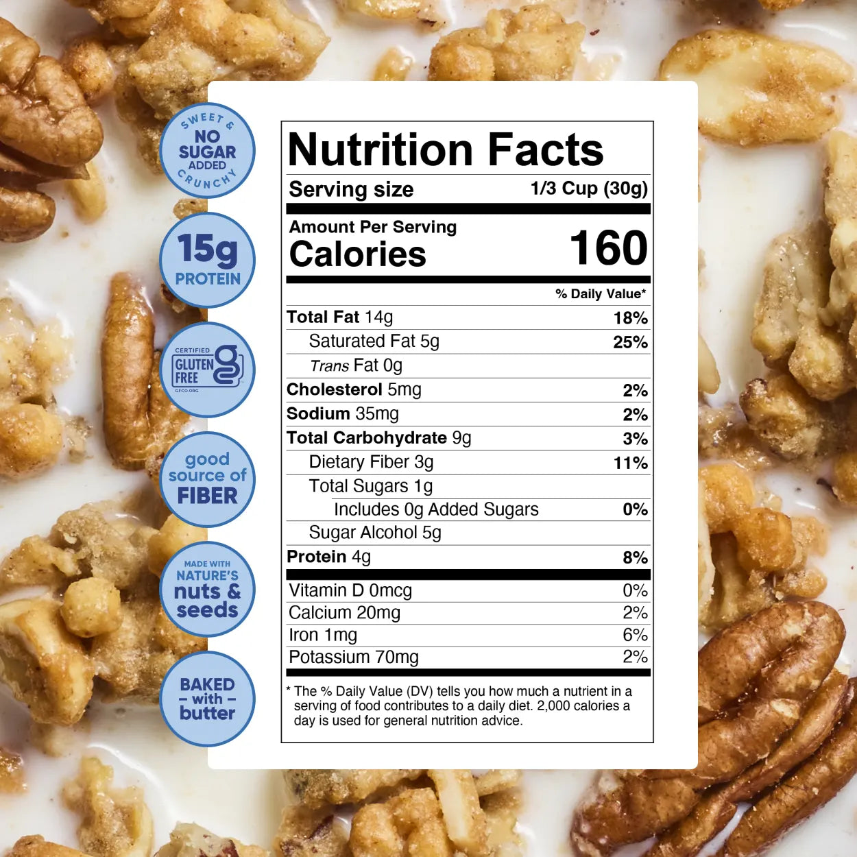 Honey Nut Protein Nut Granola | NuTrail