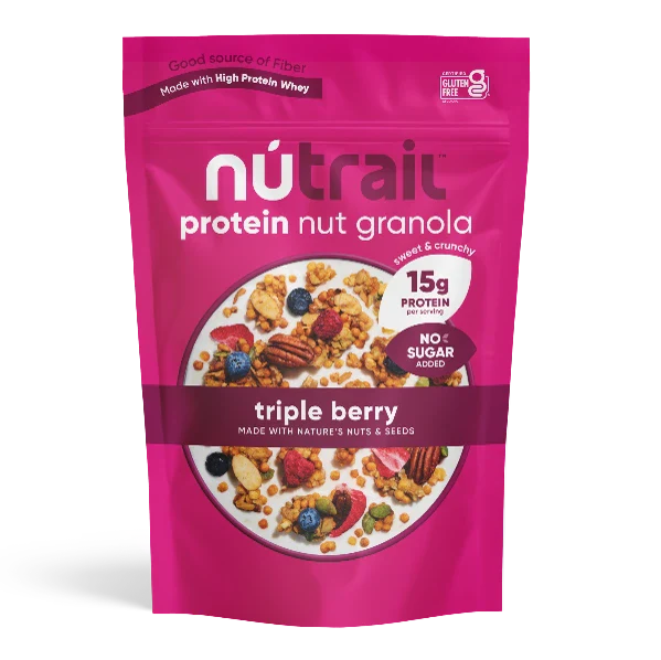 Triple Berry Protein Nut Granola | NuTrail